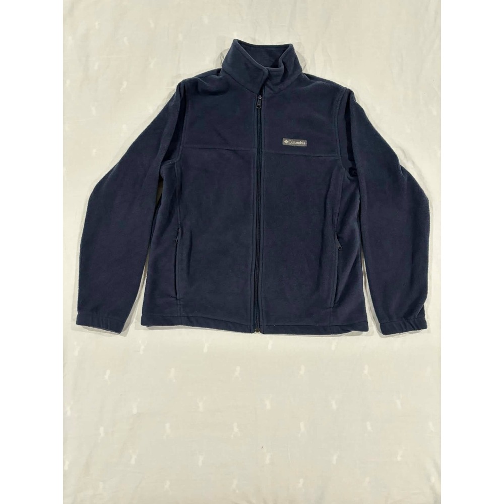 Columbia Fleece Jacket Full Zip‎ Navy Blue Mens Size Medium Outdoor Casual